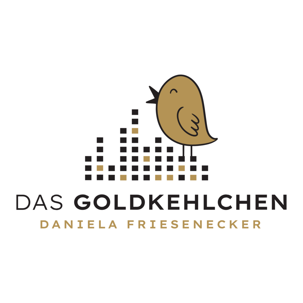 Sprecherin-Professionell-Logo-Daniela-Friesenecker-Das-Goldkehlchen-transparent